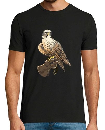 Camiseta Hombre Manga Corta águila, aves rapaces, espectáculo de cetrería, halcón, laTostadora - latostadora.com - Modalova