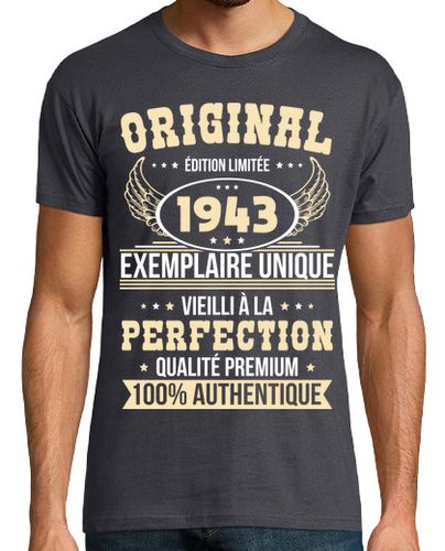 Camiseta cumpleaños 80 años - original 1943 - latostadora.com - Modalova