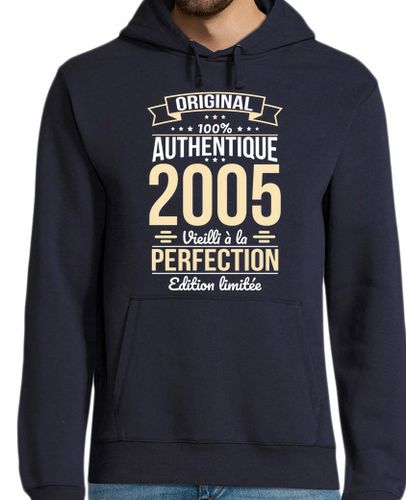 Sudadera Con Capucha Para Hombre cumpleaños 18 años - original 2005 laTostadora - latostadora.com - Modalova