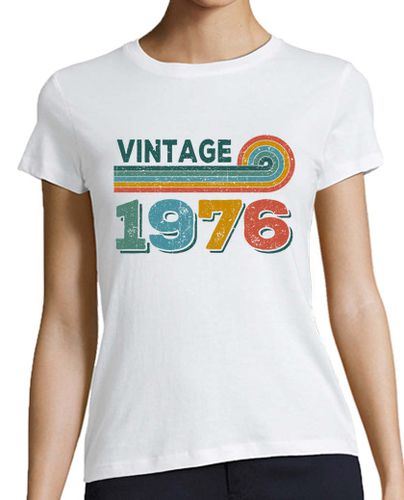 Camiseta mujer cumpleaños 1976 - vintage 1976 - latostadora.com - Modalova