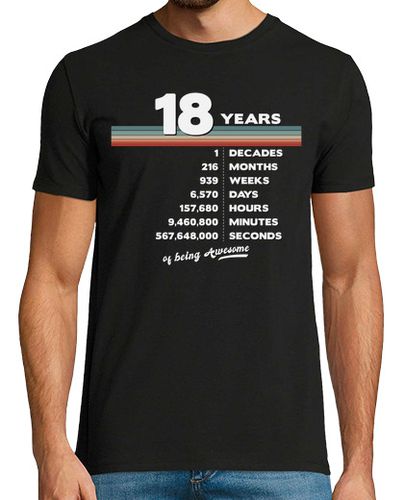 Camiseta 18 cumpleaños vintage 18 años - latostadora.com - Modalova