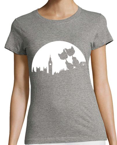 Camiseta mujer Moon Love cats Londres laTostadora - latostadora.com - Modalova