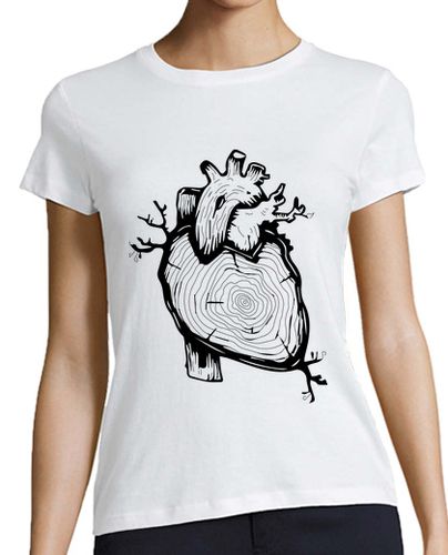 Camiseta mujer Corazón arbol - latostadora.com - Modalova