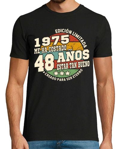 Camiseta Hombre Manga Corta 48 años estar tan bueno 1975 cumpleaños laTostadora - latostadora.com - Modalova