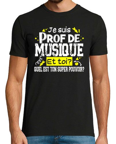 Camiseta profesor profesor de música superpoder - latostadora.com - Modalova
