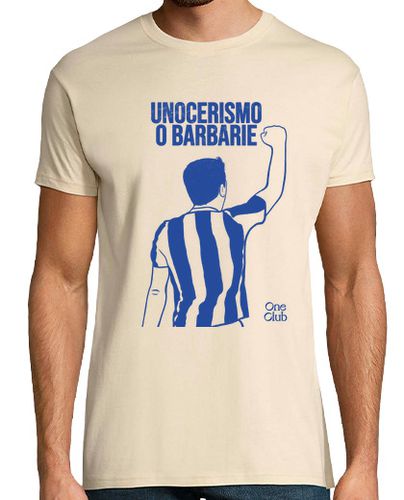 Camiseta Unocerismo o Barbarie azul - latostadora.com - Modalova