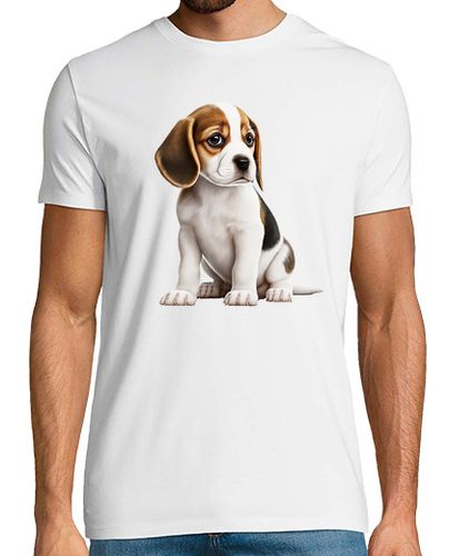 Camiseta Hombre Manga Corta Dibujo Animado de cachorro de Beagle laTostadora - latostadora.com - Modalova