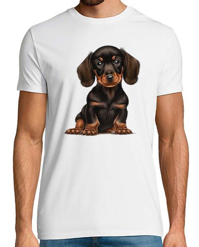 Camiseta Dibujo Animado de cachorro de Teckel - latostadora.com - Modalova