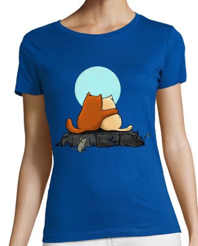 Camiseta mujer dos gatos - latostadora.com - Modalova