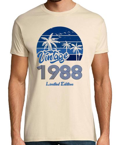 Camiseta vintage 1988 edición limitada azul - latostadora.com - Modalova