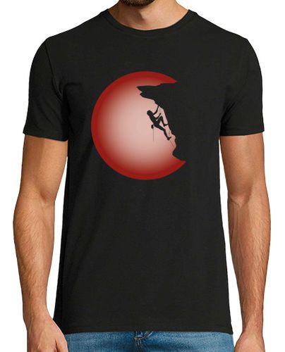 Camiseta escalada en roca papá alpinista luna llena rojas - latostadora.com - Modalova
