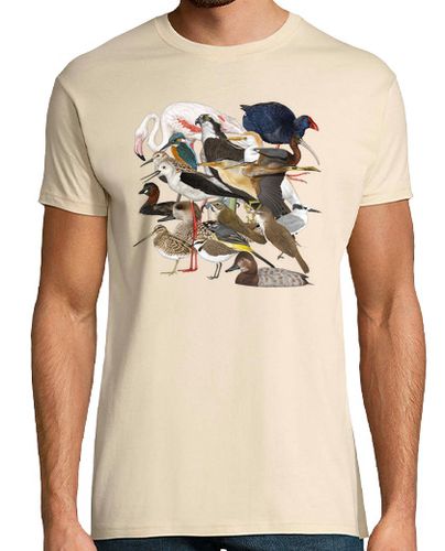 Camiseta Hombre Manga Corta Aves humedales laTostadora - latostadora.com - Modalova