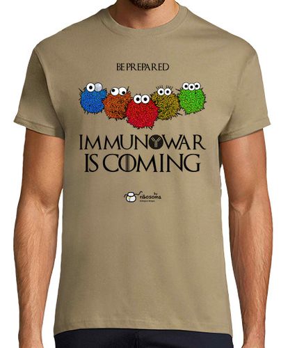 Camiseta Hombre Manga Corta Immunowar Is Coming (fondos claros) laTostadora - latostadora.com - Modalova