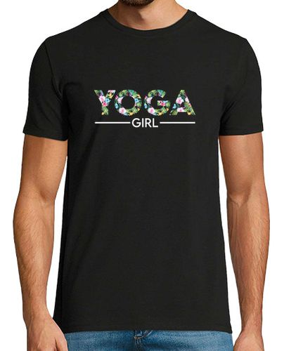 Camiseta diseÃ±o floral de chica de yoga - latostadora.com - Modalova