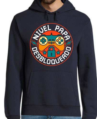 Sudadera Con Capucha Para Hombre Nivel Papá Desbloqueado Padre Gamer Padre Novato Primerizo laTostadora - latostadora.com - Modalova