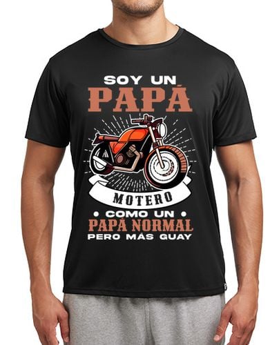 Camiseta deportiva Soy Un Papá Motero Guay Día Día Del Padre - latostadora.com - Modalova