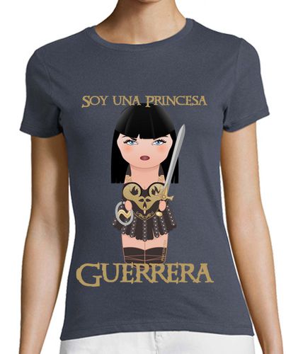Camiseta mujer Soy una princesa guerrera - Xena - latostadora.com - Modalova