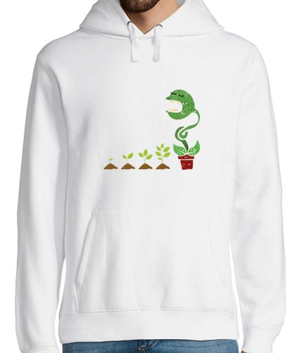 Sudadera Con Capucha Para Hombre evolución vegetal planta carnívora humo laTostadora - latostadora.com - Modalova