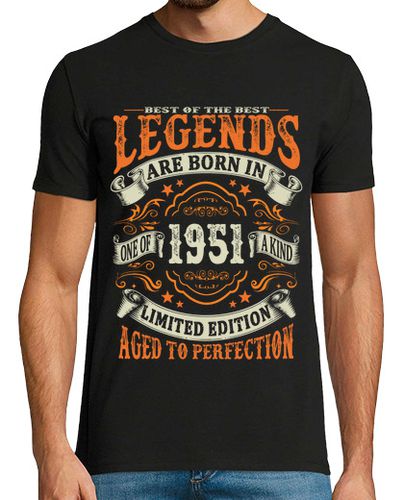 Camiseta nació en 1951 - las leyendas de 72 años - latostadora.com - Modalova