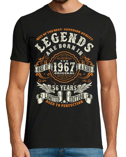 Camiseta las leyendas nació en 1967 - 56 años - latostadora.com - Modalova
