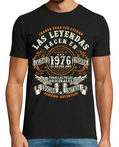 Camiseta las mejores leyendas nacen en 1976 - latostadora.com - Modalova