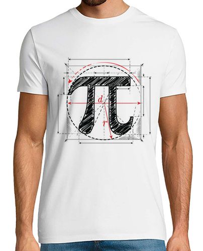 Camiseta pi día pi símbolo bosquejo profesor de laTostadora - latostadora.com - Modalova