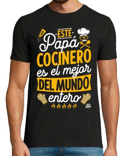 Camiseta Papá cocinero el mejor del mundo entero - latostadora.com - Modalova