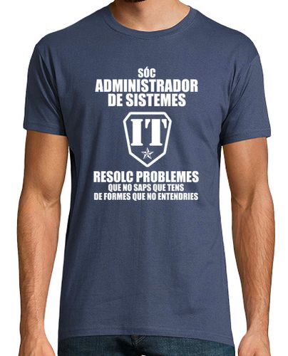 Camiseta Hombre Manga Corta Sóc Administrador de Sistemes Home, CAT laTostadora - latostadora.com - Modalova