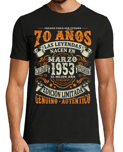 Camiseta 70 años - marzo 1953 - latostadora.com - Modalova