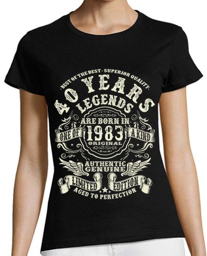 Camiseta mujer nacido en 1983 - 40 años - latostadora.com - Modalova