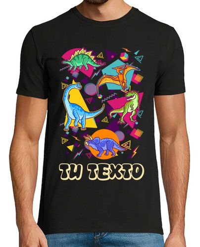 Camiseta Dinosaurios Textura de los 80 o 90 Personalizado - latostadora.com - Modalova