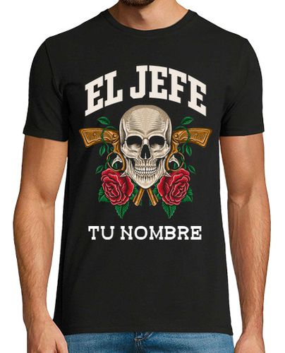 Camiseta El Jefe Día de los Muertos Calavera Personalizado laTostadora - latostadora.com - Modalova