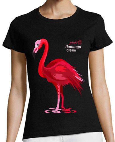 Camiseta Mujer Manga Corta sueño de flamenco rosa laTostadora - latostadora.com - Modalova