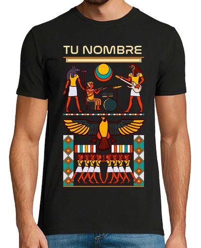 Camiseta Jeroglífico Egipto Música Rock and Roll Personalizado - latostadora.com - Modalova