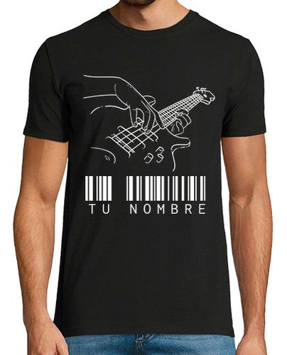 Camiseta Hombre Manga Corta Tocando el Bajo Música Rock Personalizado Guitarra Heavy Metal laTostadora - latostadora.com - Modalova