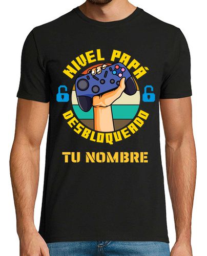 Camiseta Nivel Papá Desbloqueado Gamer Personalizado Videojuegos - latostadora.com - Modalova