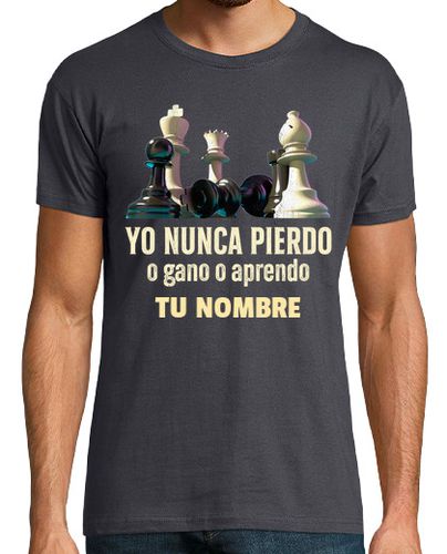 Camiseta Yo Nunca Pierdo Aprendo Ajedrez Personalizado Jaque Mate - latostadora.com - Modalova