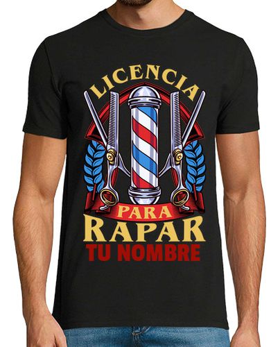 Camiseta Barbero Licencia para Rapar Barbería Personalizado - latostadora.com - Modalova