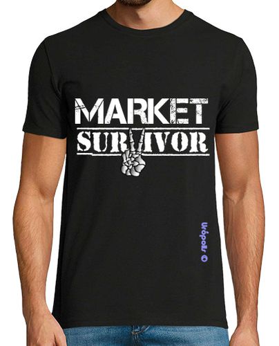 Camiseta Market, survivor, social, antisocial, punk, rock, politica, superviviente, supervivencia, mercado - latostadora.com - Modalova