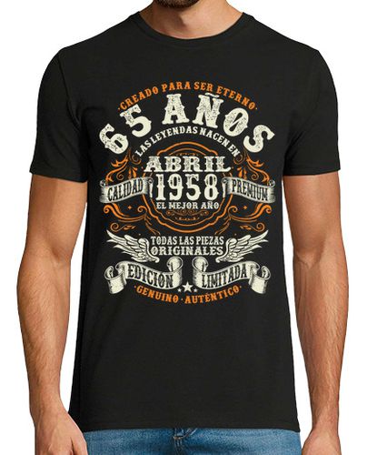 Camiseta 65 años - cumpleaños abril 1958 laTostadora - latostadora.com - Modalova