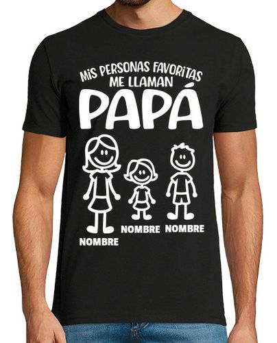 Camiseta Papá Mamá Niña Chico Personalizado Regalo Día Del Padre - latostadora.com - Modalova