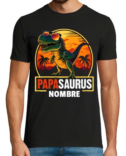 Camiseta Papasaurus Día del Padre Dinosaurio Papá Personalizado laTostadora - latostadora.com - Modalova