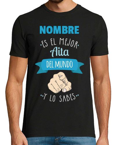 Camiseta El Mejor Aita Del Mundo y lo Sabes Personalizada - latostadora.com - Modalova