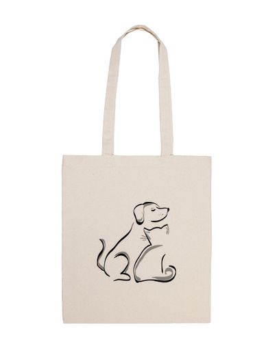 Bolsa De Tela Bandolera Perro y gato laTostadora - latostadora.com - Modalova