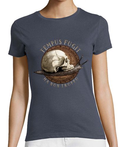 Camiseta Mujer Manga Corta Tempus Fugit (ma non troppo) laTostadora - latostadora.com - Modalova