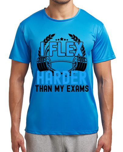 Camiseta deportiva Hago más flexiones que mis exámenes - latostadora.com - Modalova