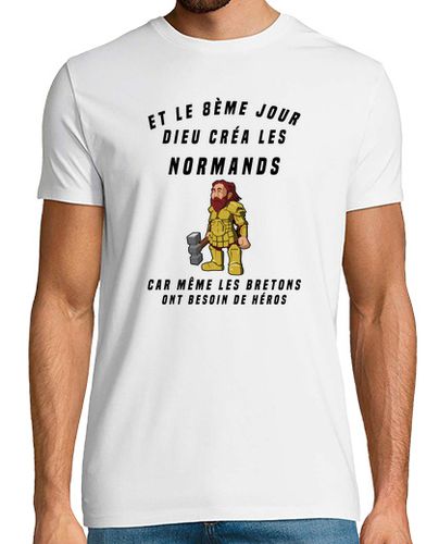 Camiseta y en el dia 8 dios creo a los normandos - latostadora.com - Modalova