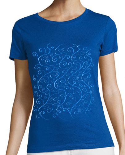 Camiseta mujer remolinos hermosos azules brillantes - latostadora.com - Modalova
