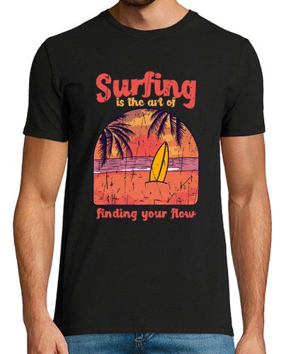 Camiseta el surf es el arte de encontrar tu fluj - latostadora.com - Modalova