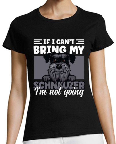 Camiseta Mujer Manga Corta schnauzer papá amante de los perros mini schnauzer perro padre perro papá laTostadora - latostadora.com - Modalova